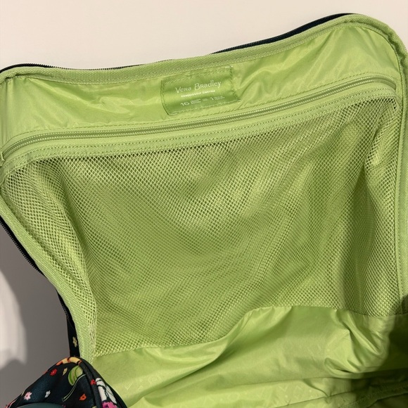 Vera Bradley Teal Floral Rolling Travel Bag - Picture 14 of 16